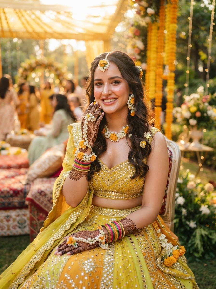 Mehendi & Haldi Celebration Makeover